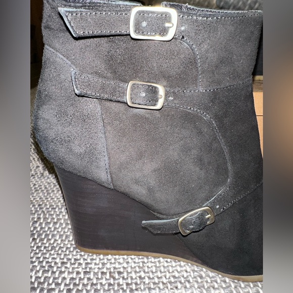 J. Crew black suede wedge booties 8.5 - Picture 12 of 12